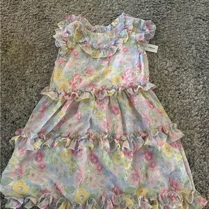 Janie and Jack floral Ruffle Kids Dress